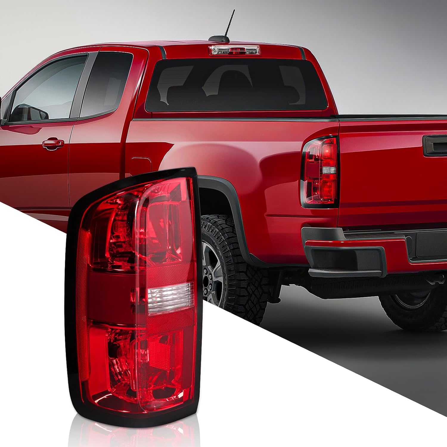 Tail Lights for Chevrolet Colorado - Halogen Tail Lights Assembly Compatible with 2015-2022 Chevy Colorado Left Driver Side Replace 84169777 GM2800270C