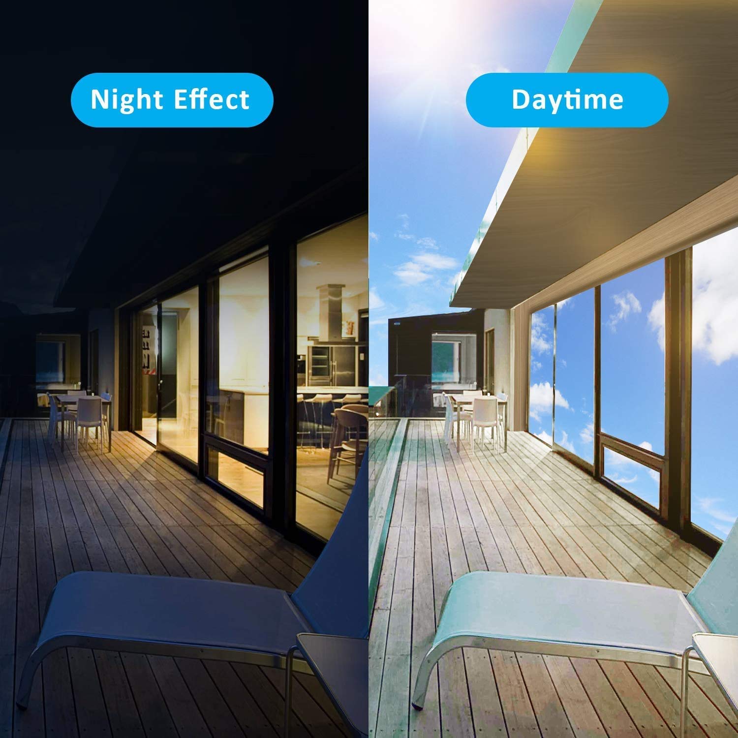 Pellicola Specchio Per Vetri - Antivista, Anti UV, Argento 50cm X 10m - Foto 12