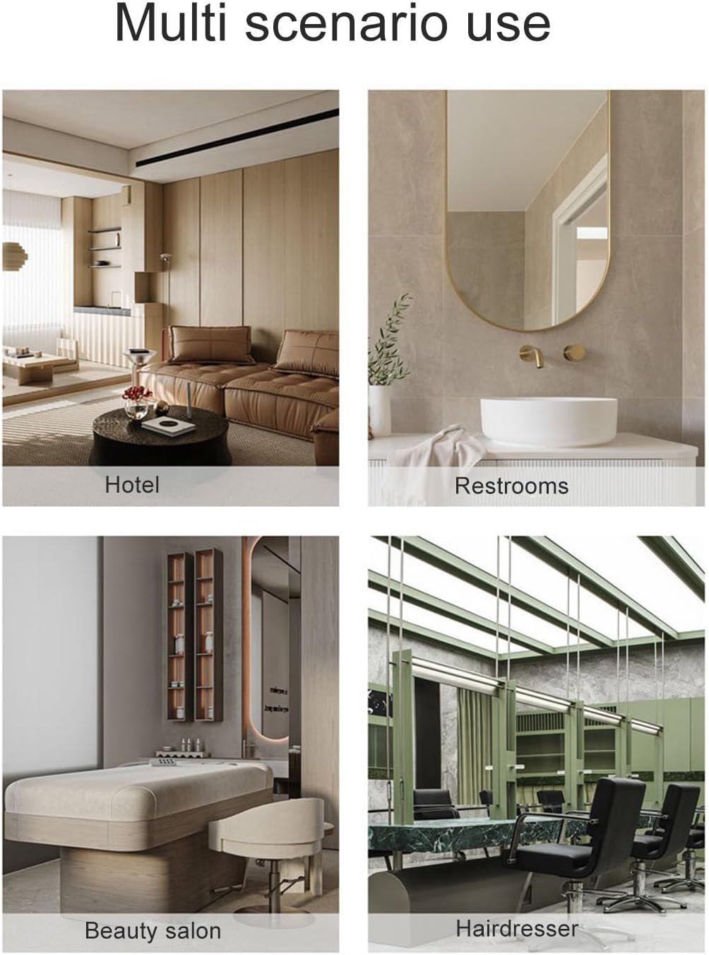 100ml Efficient Automatic Diffuser, Mini Essential Oil Diffuser Adjustable App Control Plug in Aromatherapy Machine for Home KTV Bar Hotel (White)