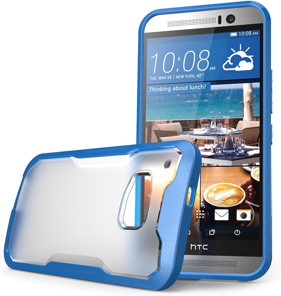 HTC One M9 Case, SUPCASE Unicorn Beetle Series Premium Hybrid Protective Clear Case for HTC One M9 , Retail Package (Frost Clear/Blue)