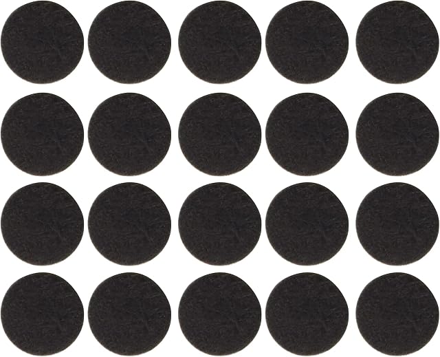 Metafranc Filcowe podkładki Ø 17 mm - samoprzylepne - brązowe - 20 sztuk - skuteczna ochrona mebli i krzeseł/zestaw ślizgaczy do mebli do wrażliwych podłóg/ślizgaczy do krzeseł / 645006