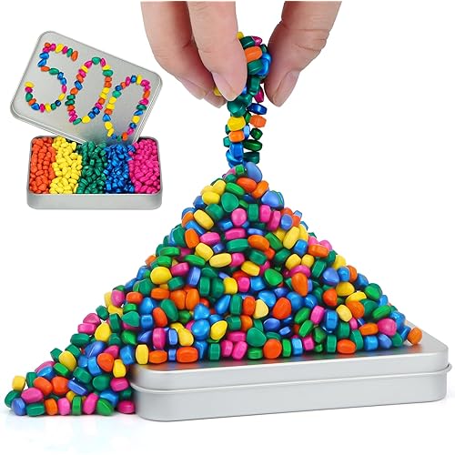 500+ Original Ferrite Putty Multicolor, Christmas Stocking Stuffers Gift, Fidget Toy Ferrite Stones for Stress Relief, Sensory Toy for Adults & Teens 14+, Ferrite Rocks Fidget Present for Office