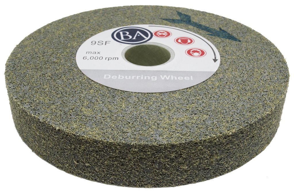 Benchmark Abrasives 6" x 1" x 1" Buffing Wheel for Bench Grinder, Silicon Carbide Deburring Tool for Metal 6 Inch Polishing Wheel, Finishing Surface Conditioning on Stainless Steel, Copper (9S Fine)