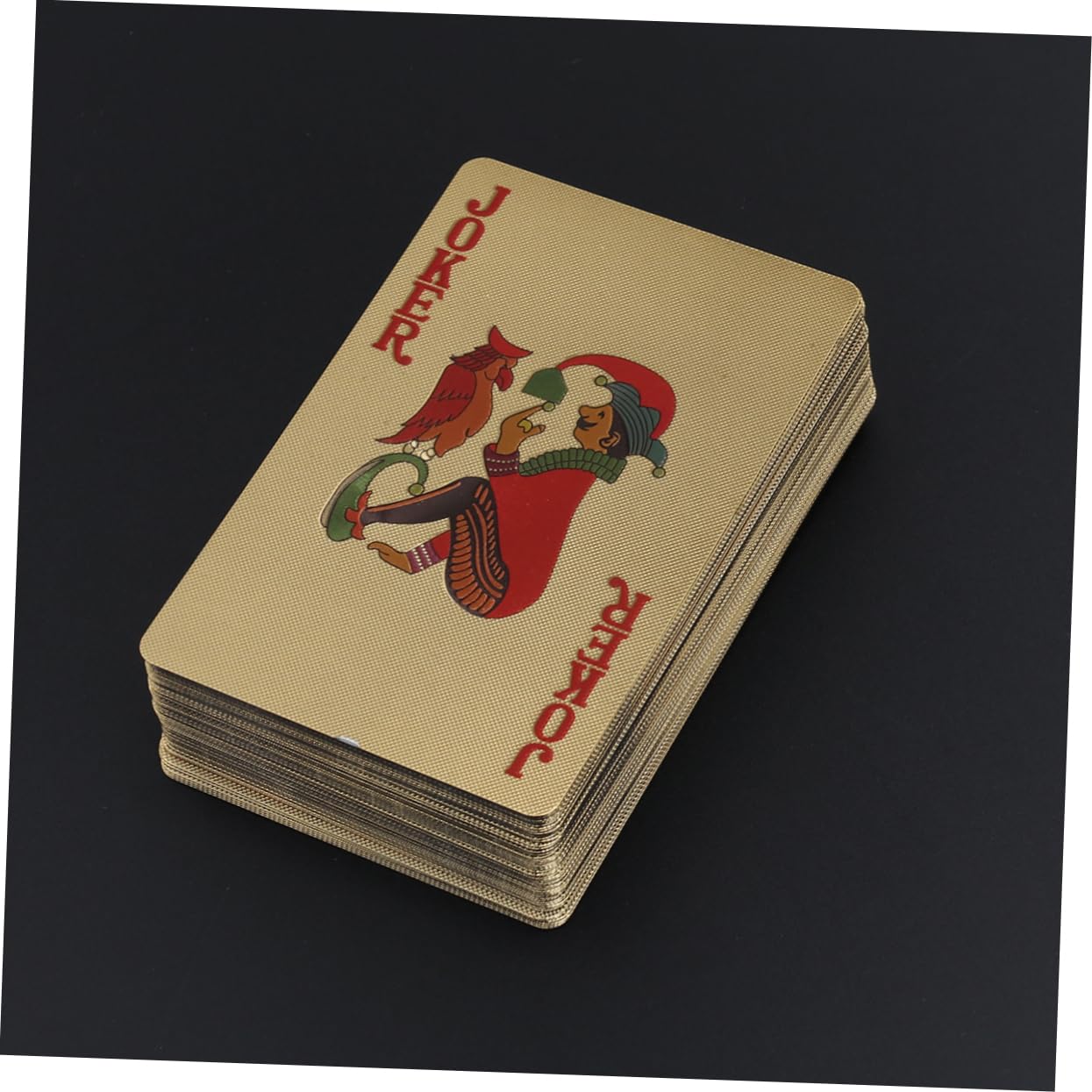 Toyvian 3pezzi Carte Da Gioco Placcate Oro Di Carte Poker Per Gioco e Collezione Facili Da Pulire e Resistenti Per Divertirsi Con Amici e Famiglia