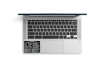 Jesra chromebook Shortcut Key vinly Sticker Black- Pack of 2