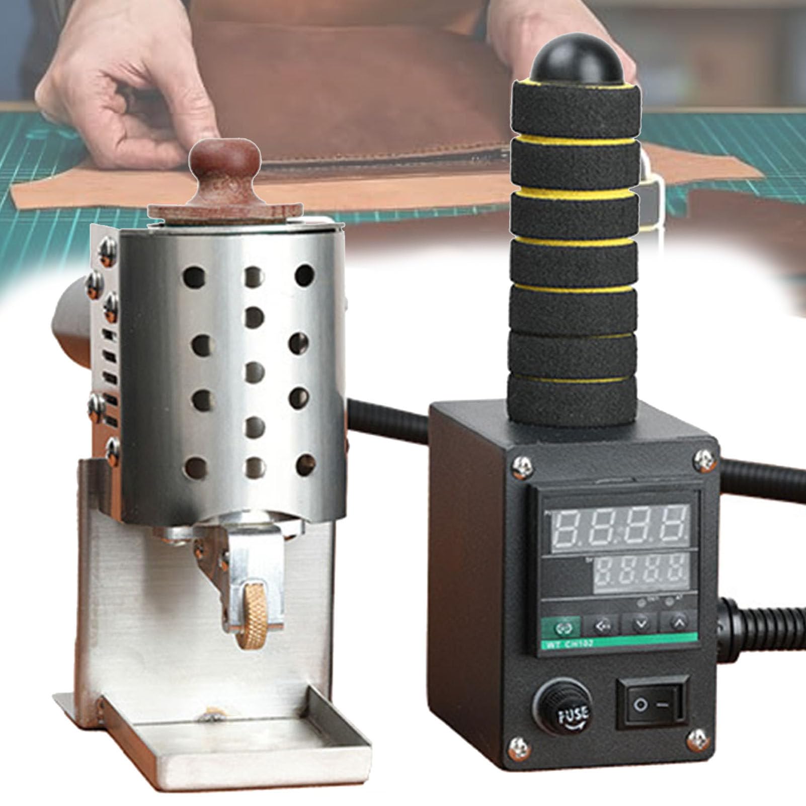 Rullo adesivo caldo della colata di spinta della mano, applicatore regolabile 50-220℃ della colla di temperatura 50ML-5mm per l'imballaggio e il cuoio