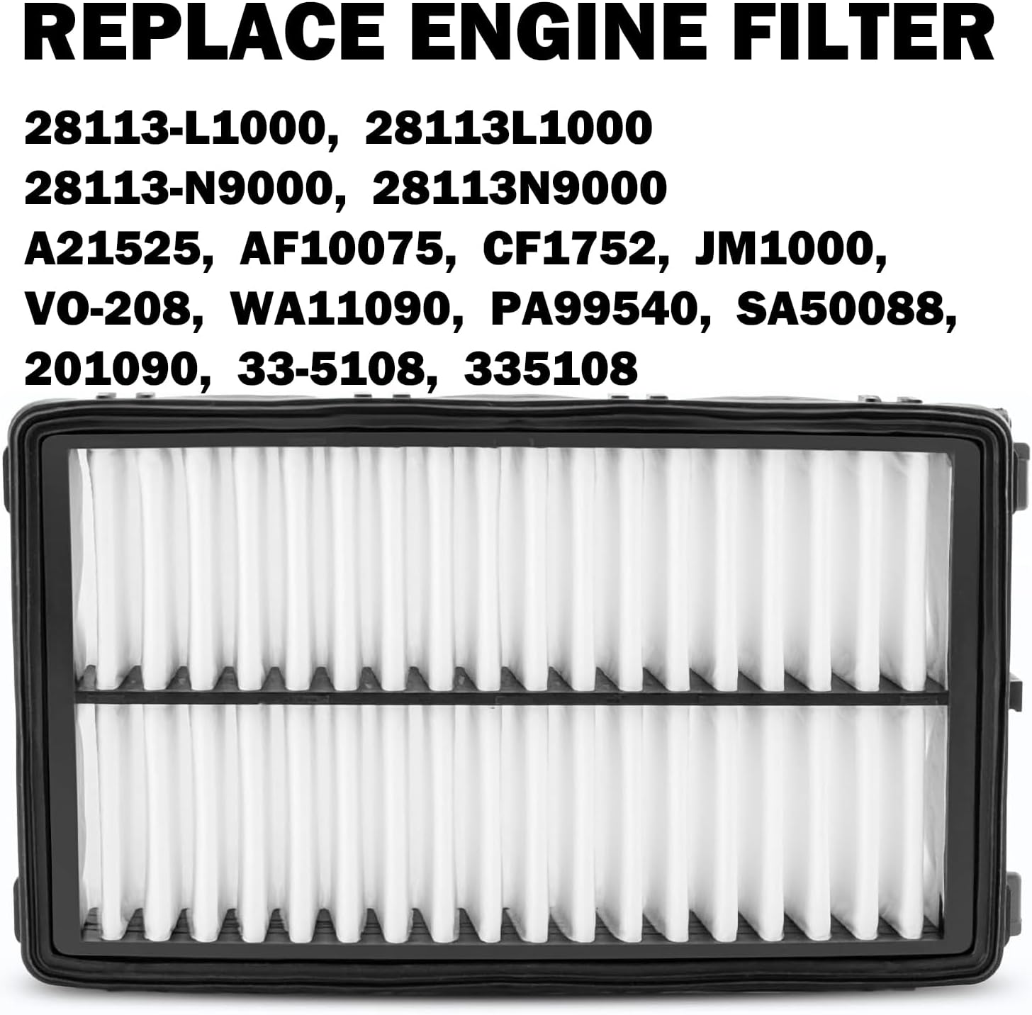 Engine Cabin Air Filters Compatible with 2020-25 Tucson Santa Fe Cruz Kia Sorento Sportage K5 Carnival Engine Cabin Air Filtration Cab AC Air Filters WA11090 97133-N9100 97133N9100
