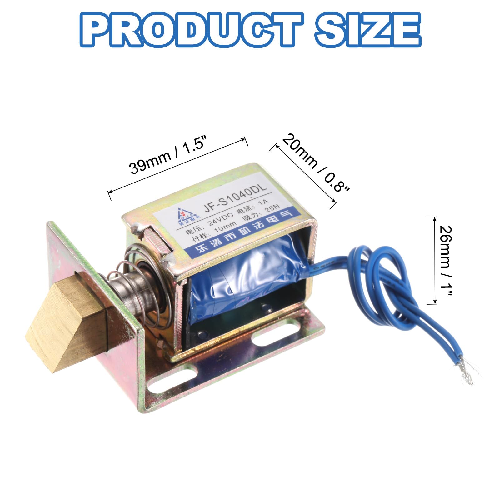 Électroaimant Solénoïde DC 24V 1A – Type Push-pull, Course 10mm, Force 25N, Pour Automates Et Serrures
