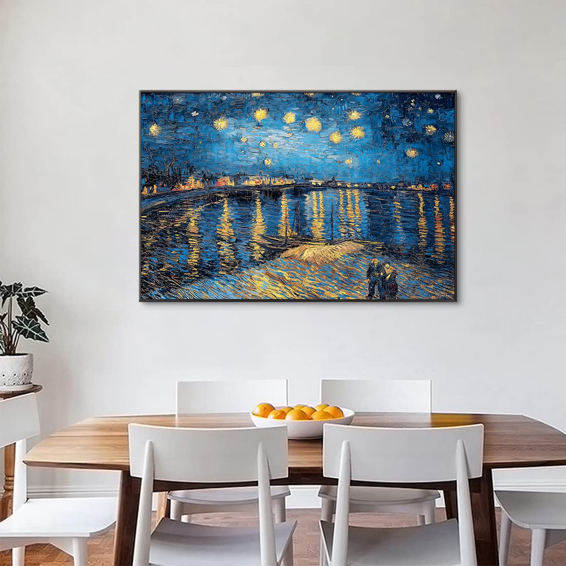 Amazon.co.jp: ゴッホ ローヌ川の星月夜 アートパネル 1枚 飾り絵 Van