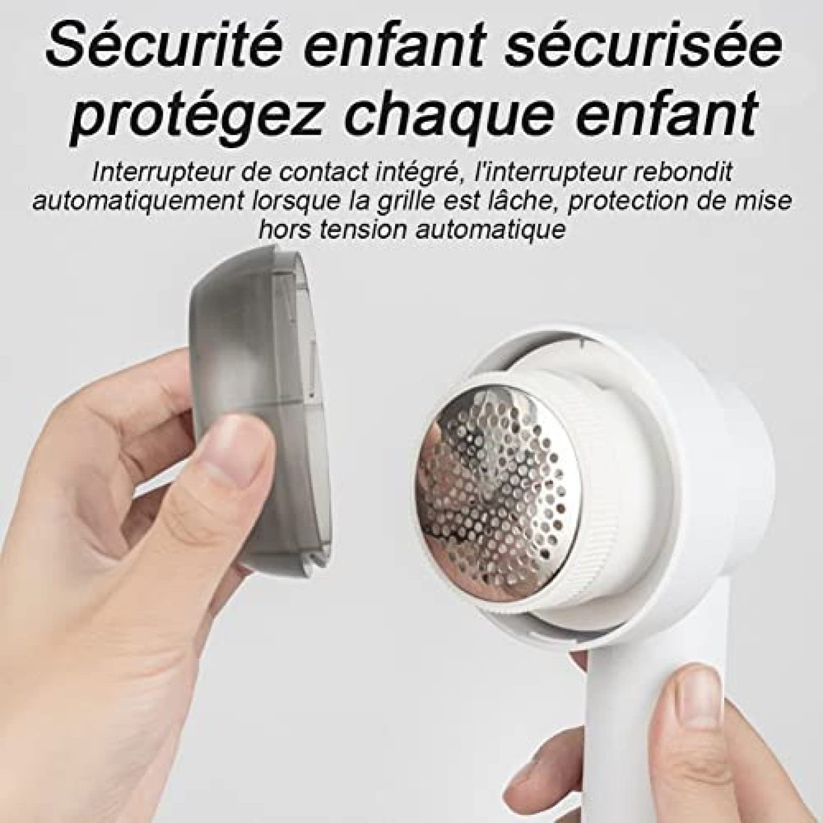 Quitapelusas portátil, afeitadora eléctrica de Felpa con 6 Cuchillas, Recargable por USB para Ropa, Muebles y Ropa de Cama