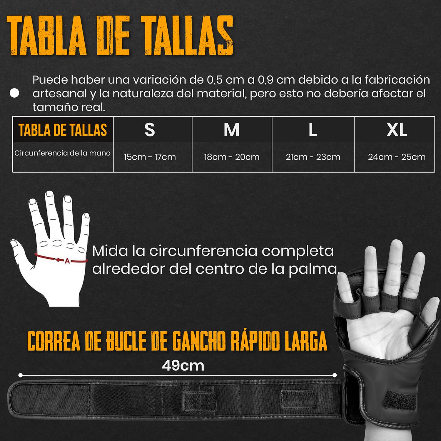 EVO Fitness Guantes MMA Cuero Sparring Karate Grappling Muay Thai Entrenamiento Artes Marciales Lucha Boxeo