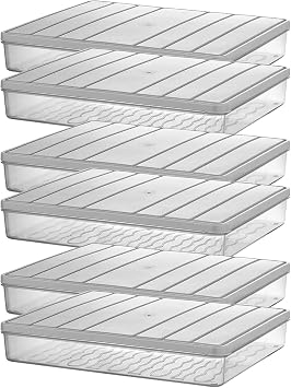 Selka Home - Nora 6-Piece 2.5 Liter Oversized Ecru Storage Container