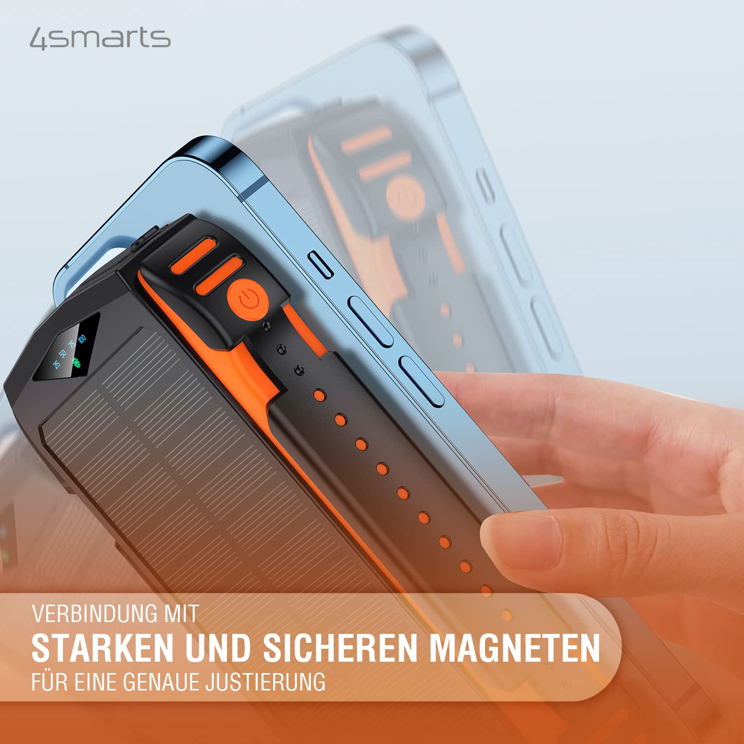 4smarts powerbank TitanPack UltiMag 20000 mAh, czarno-pomarańczowy