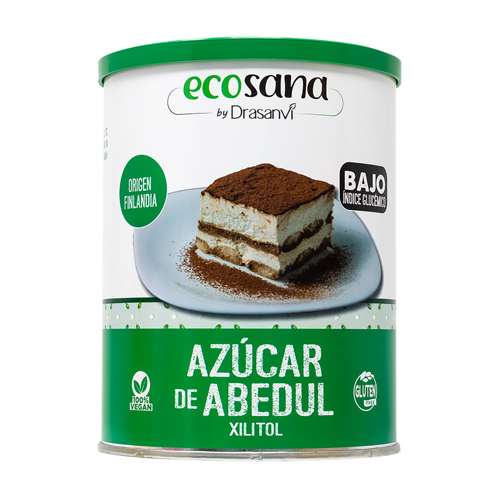 Drasanvi ECOSANA AZÚCAR ABEDUL CERTIFICADO BIO by - Bajo Índice Glucémico - VEGANO - SIN GLUTEN - 500g