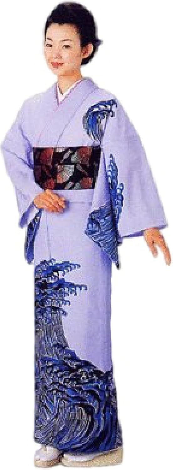 m2251＊美品 正絹 トールサイズ 手縫い仕立て 結城紬 正絹 地織紬