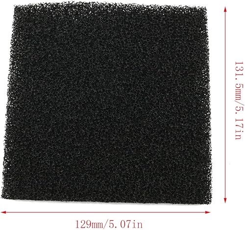 Miniatura 2 de E-outstanding Filtro de humo absorbente de humo, 4 unidades, 5.118x5.118x0.394 in, filtro de carbón activado, repuesto de filtro de extractor de