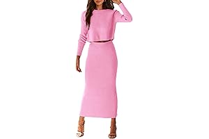 Women's Fall 2 Piece Pink Outfits