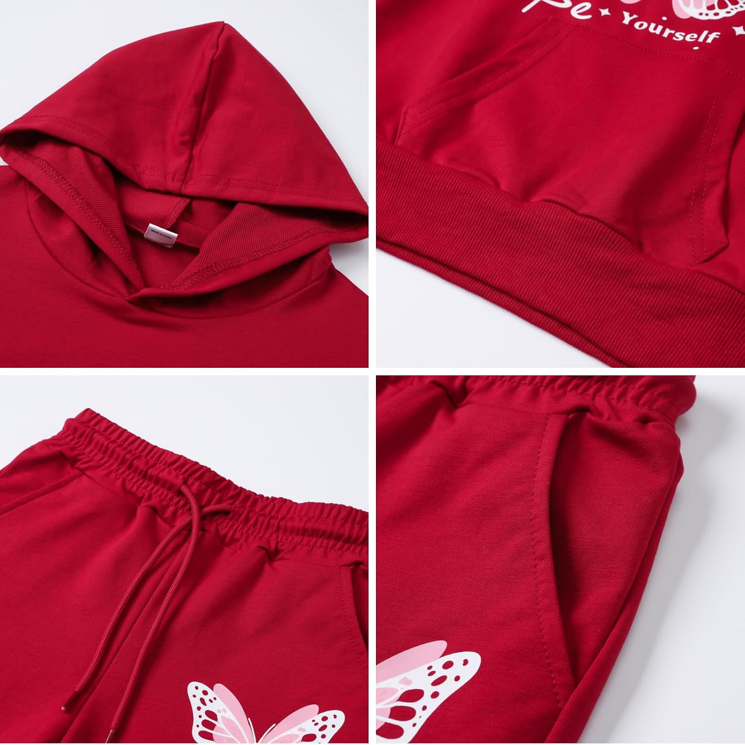 Kidlaga Girls Clothes Cute Butterfly Print