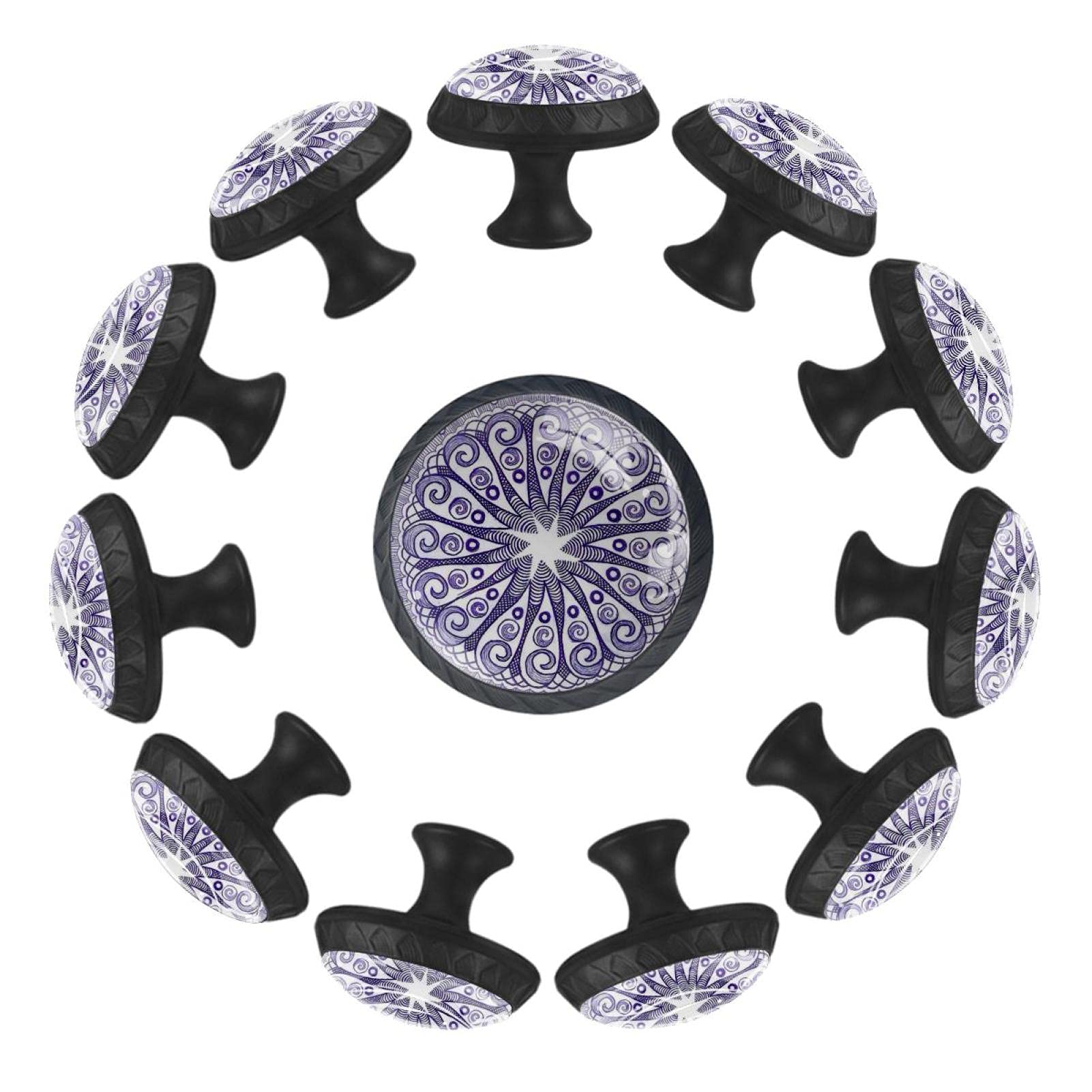 Boutons de tiroir violets 35 mm pour la chambre de bébé