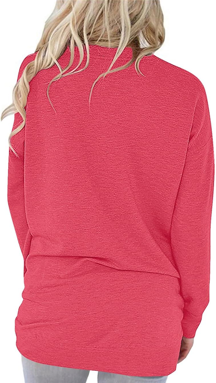 onlypuff Long Sleeve Tunic Top for Women Casual Loose Fitting Fall Fashion Clothing with Pockets - Image 5