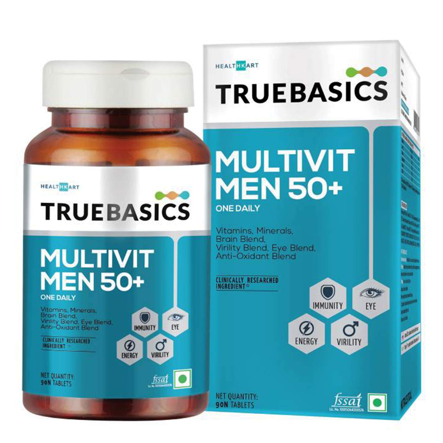 TrueBasics Multivit Men 50+ One Daily, Multivitamin for Men