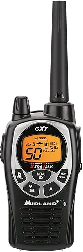 Vista 21 de Midland GXT1000X3VP4, radio GMRS de dos vías