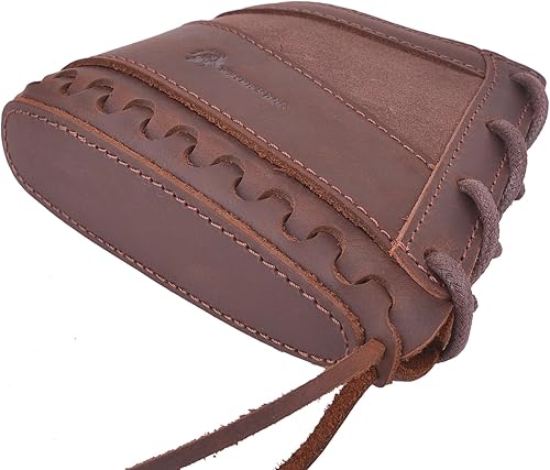 Miniatura 4 de Tas Trost Almohadilla reductora de retroceso de lona de cuero para rifles, escopetas, almohadilla antideslizante de culata