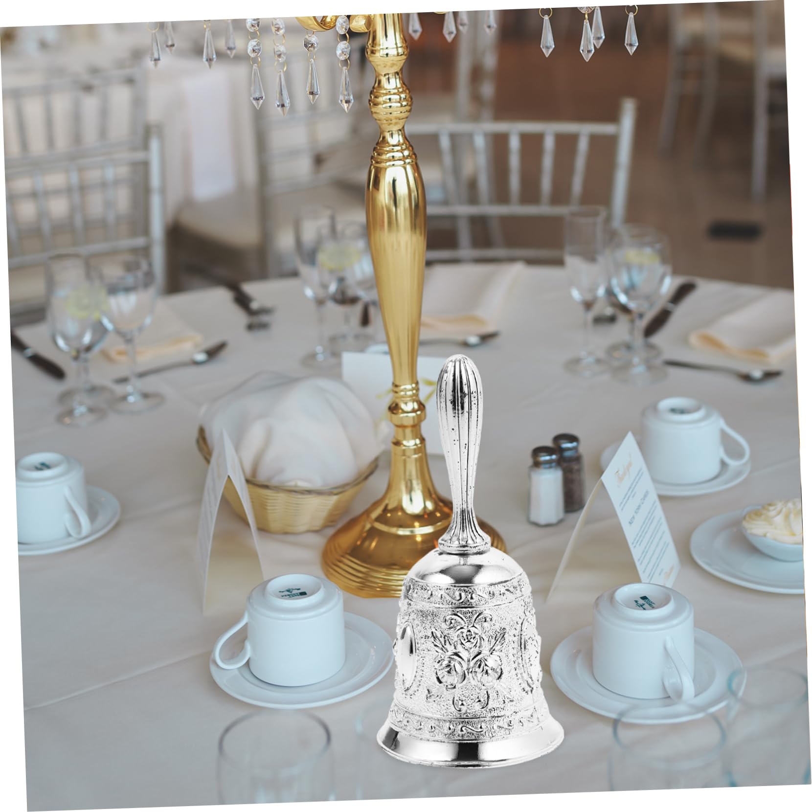 OSALADI 5 Piezas Campana de Mano de Metal Campana de Servicio para Escuela Decorativa para Múltiples