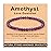 AD Beads Handmade Gemstone Stretch Elastic Bracelet Crystal Healing Reiki Nature\'s Beauty and Spiritual Essence Unisex (4mm, Amethyst (Love Guardian))