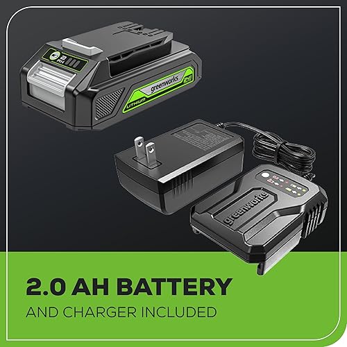 Miniatura 8 de Greenworks Potente pulidor y pulidor inalámbrico para automóvil de 24 V, almohadilla de 10 pulgadas y 2800 RPM con 4 capó de pulido, batería de 2.0