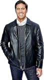mens New Zealand Lambskin Leather Classic Open Bottom Jacket
