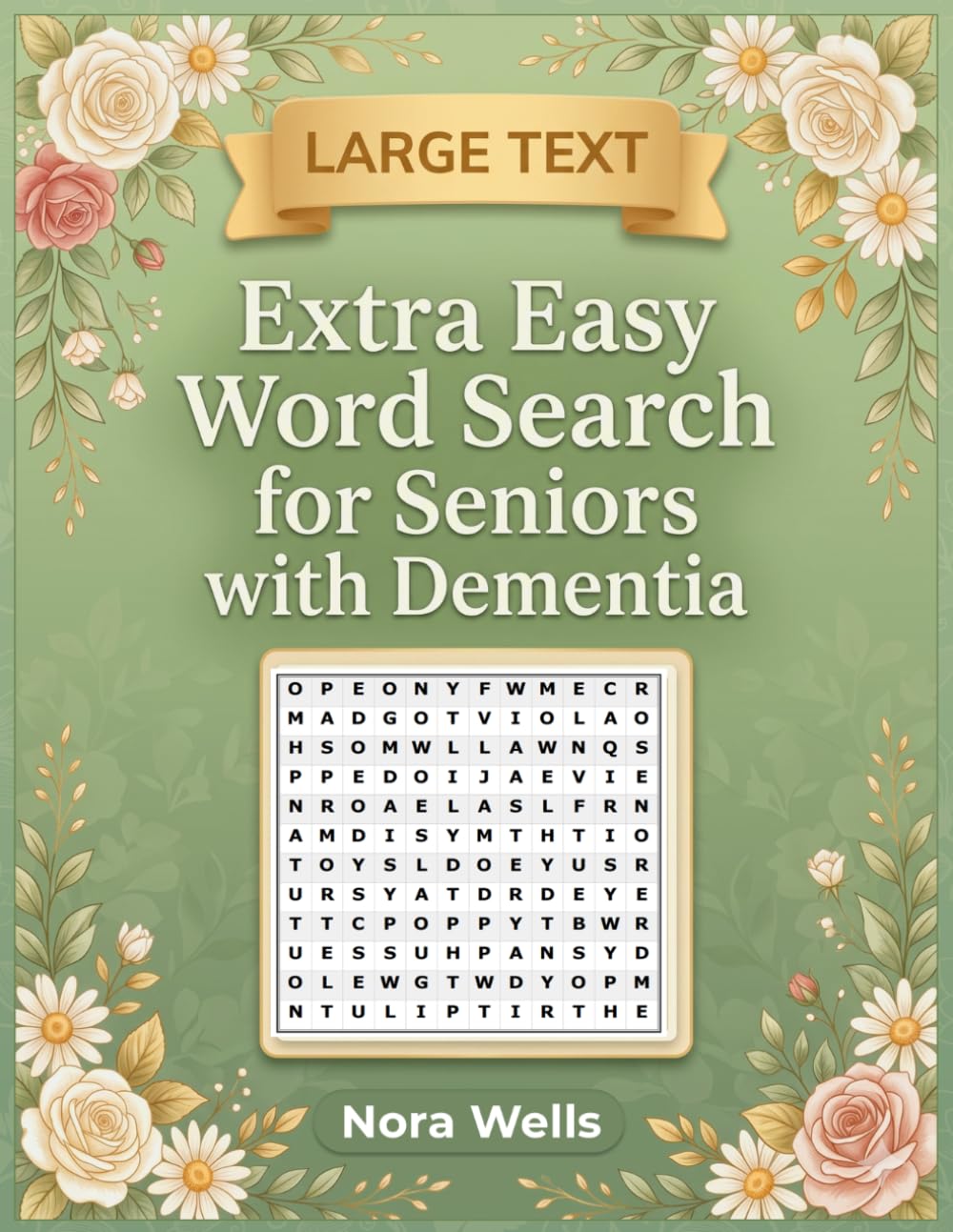 Extra Easy Word Search for Seniors with Dementia: 100 Large Print Puzzles with Simple, Familiar Words (Large Print Puzzle Books for Seniors)