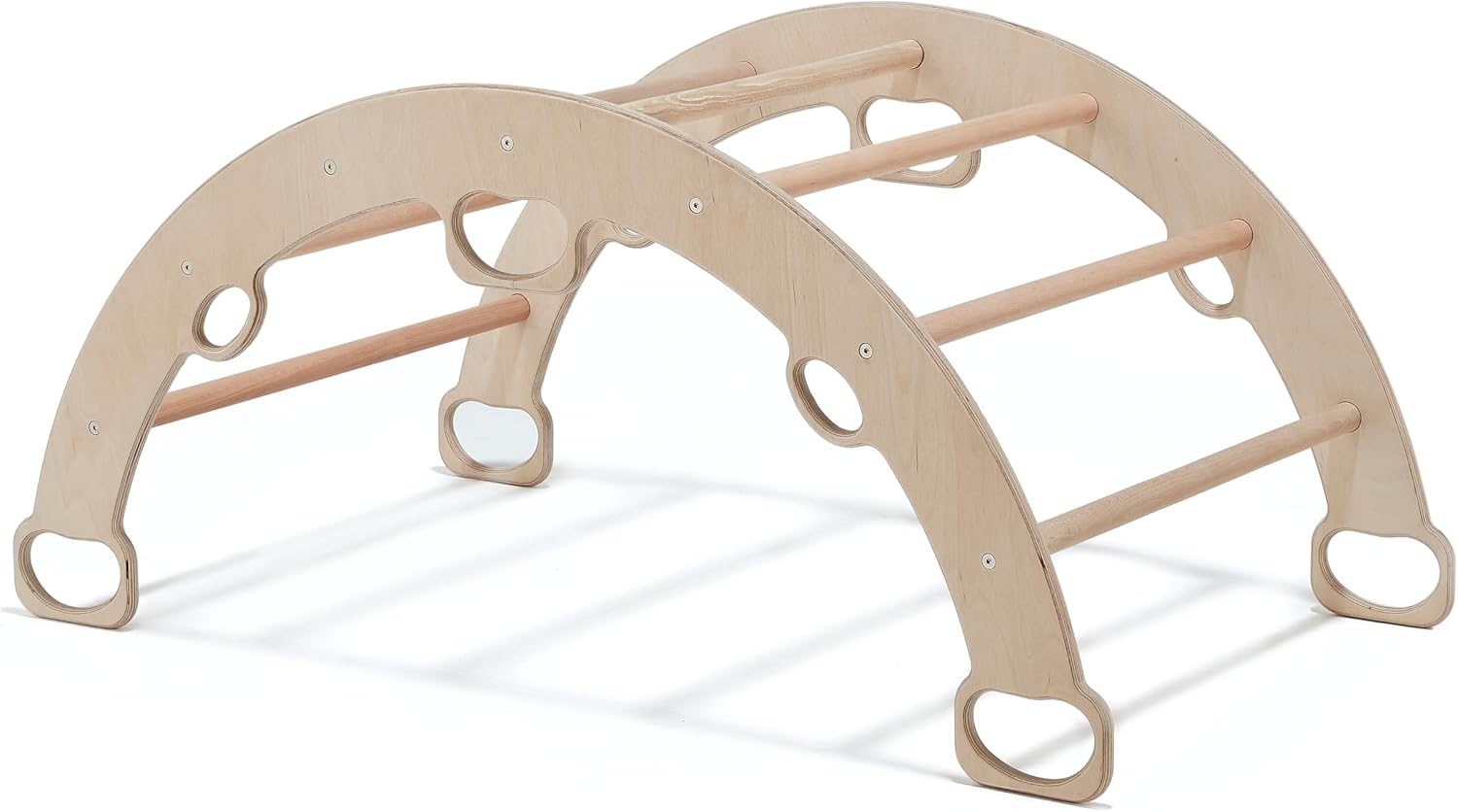 Climbing Arch with Unicorn Design Pillow | Montessori Climbing Arch with Pillow – Wooden Indoor Rocker Arch for Toddlers | Gross Motor Skills & Sensory Play for Kids 1-10 Birthday Gift (Unicorn)