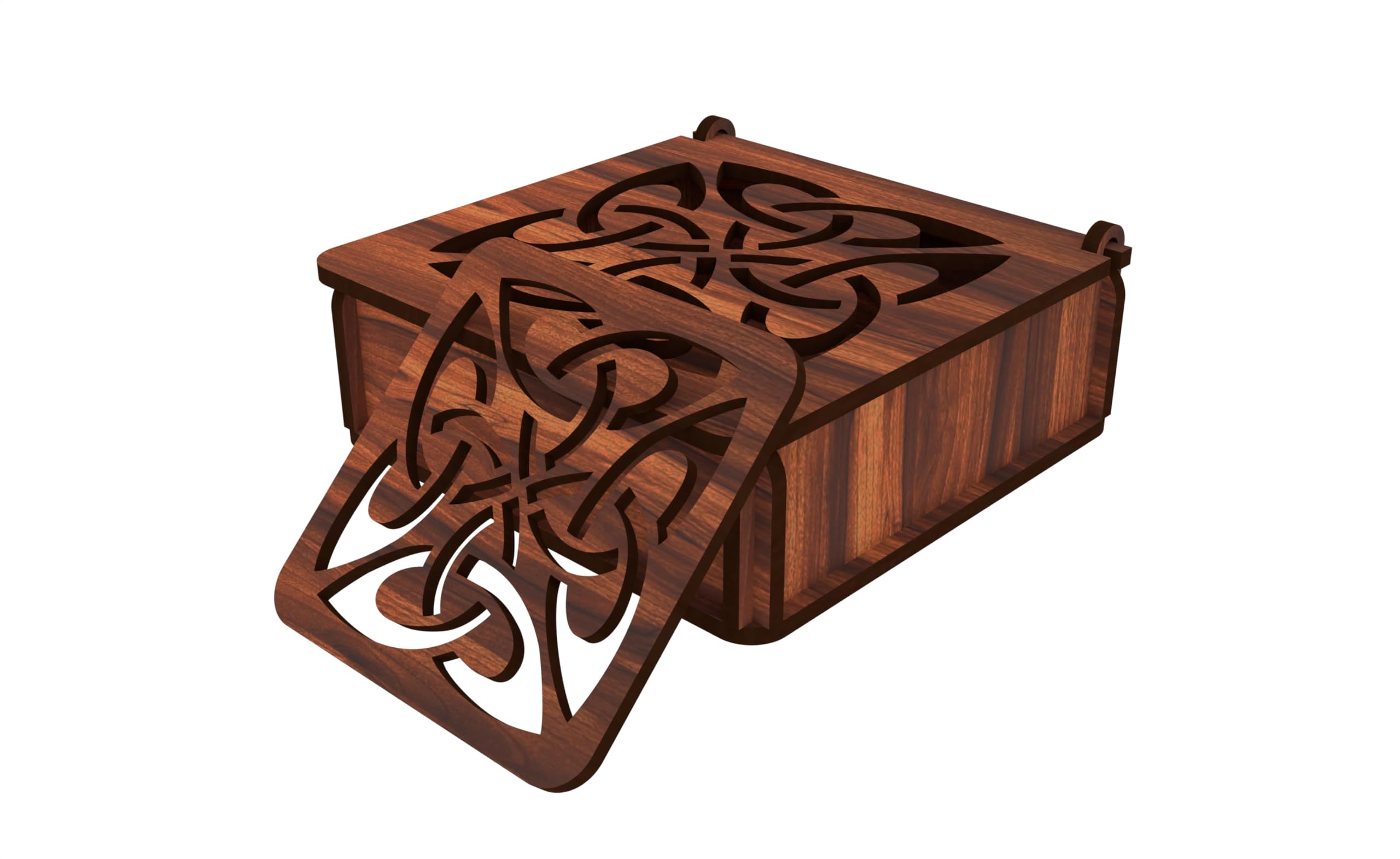 12 FOX Wooden Tea Coaster Asian Red Wood Handcrafted Coasters Home Kitchen for Tea & Coffee Table Décor Set of 6 |10.5x10cm TCCOST025D 2