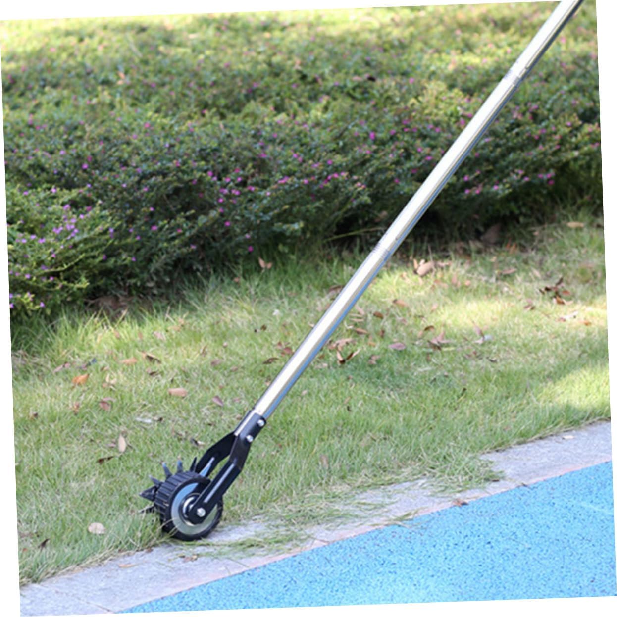 1set Lawn Wheel Rotary Edger Metal Edging Tool for Landscaping Manual Lawn Maintenance Efficient Garden Tool