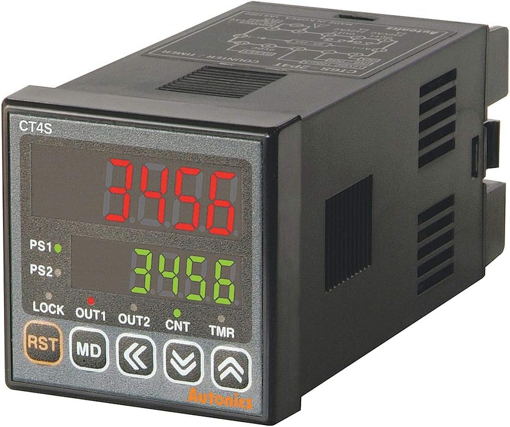 Autonics Digital Counter/Timer, Number of Digits: 6, 100 to 240VAC Input Voltage - CT6S-1P4