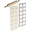 Norpro 3 Piece Ravioli Maker and Press Set with Rolling Pin, Large, White and silver