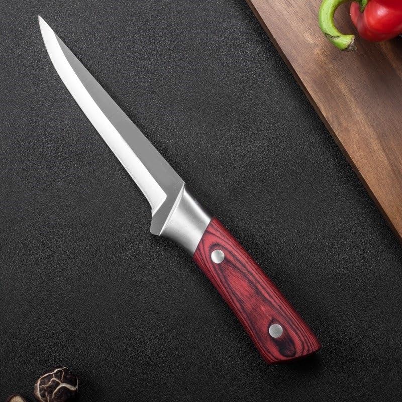 Meat Cleaver,Cleaver Knife Handmade Forged Kitchen Boning Knife Butcher Knife Meat Cleaver Chinese Knives Slaughter Knife Cutter Tool (Color : With cover)