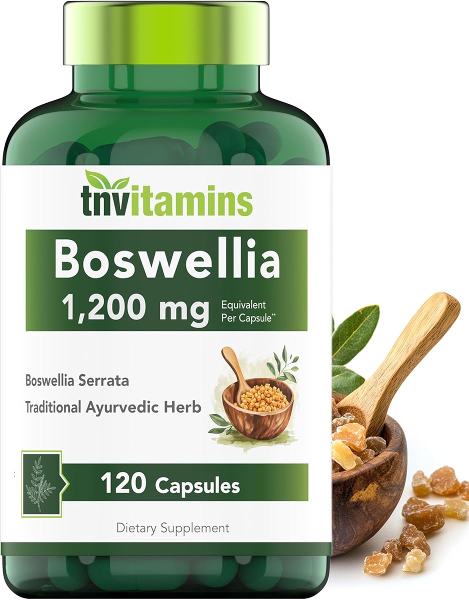 Boswellia Serrata Herbal Extract Capsules | 1200 MG/Capsule (120 Capsules) | Joint Support Supplement* | Ayurvedic Herb: Indian Olibanum/Frankincense