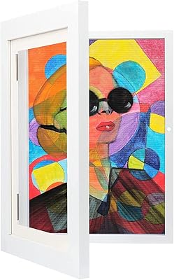 TUTULOO A4 Kids Art Frame Front Opening Holds 50 Pcs Art Work, Kids Artwork Frames Changeable for Children Art Projects fr...