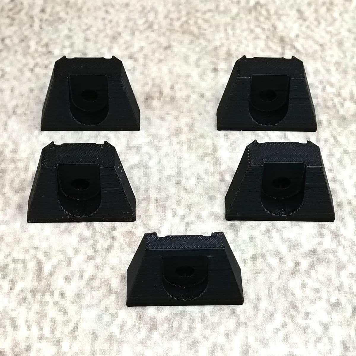 ULEIVA Replacement Shelf Support Pack of 5 Black Compatible with IKEA Milsbro Display Cabinet Holder Glass Plate Holder - Image 2