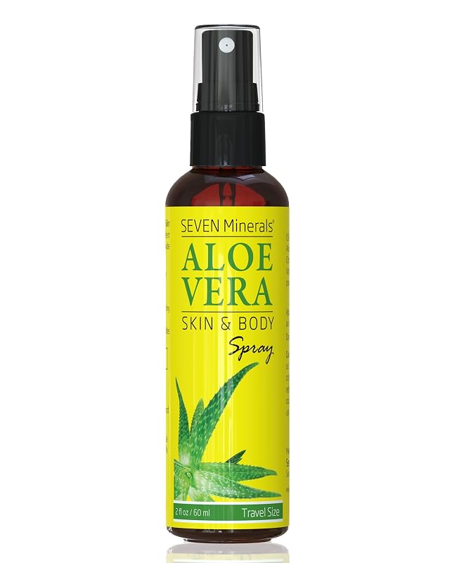 Seven Minerals Spray de Aloe Vera para Cuidados Pós-Sol, 60 mL