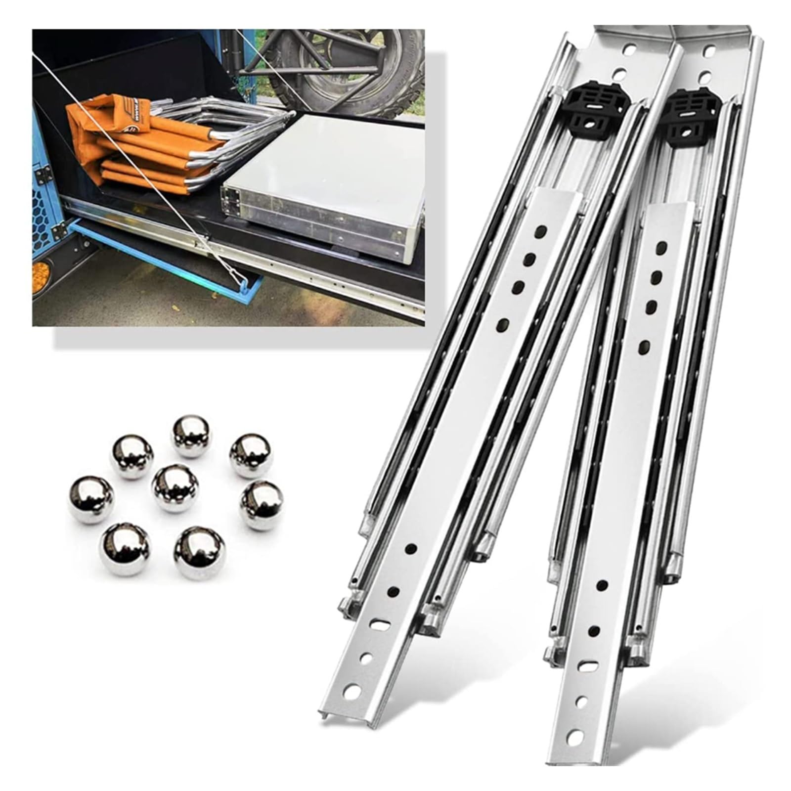 Schubladenschienen Heavy Duty Drawer Slides With Lock Function 76mm Ultra High Load Capacity Runners Professional Furniture Hardware Zur Reparatur
