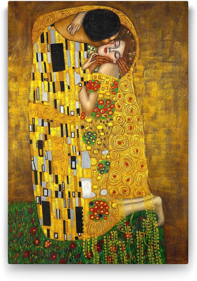 Gustav Klimt - The Kiss Tablosu - 80x125cm