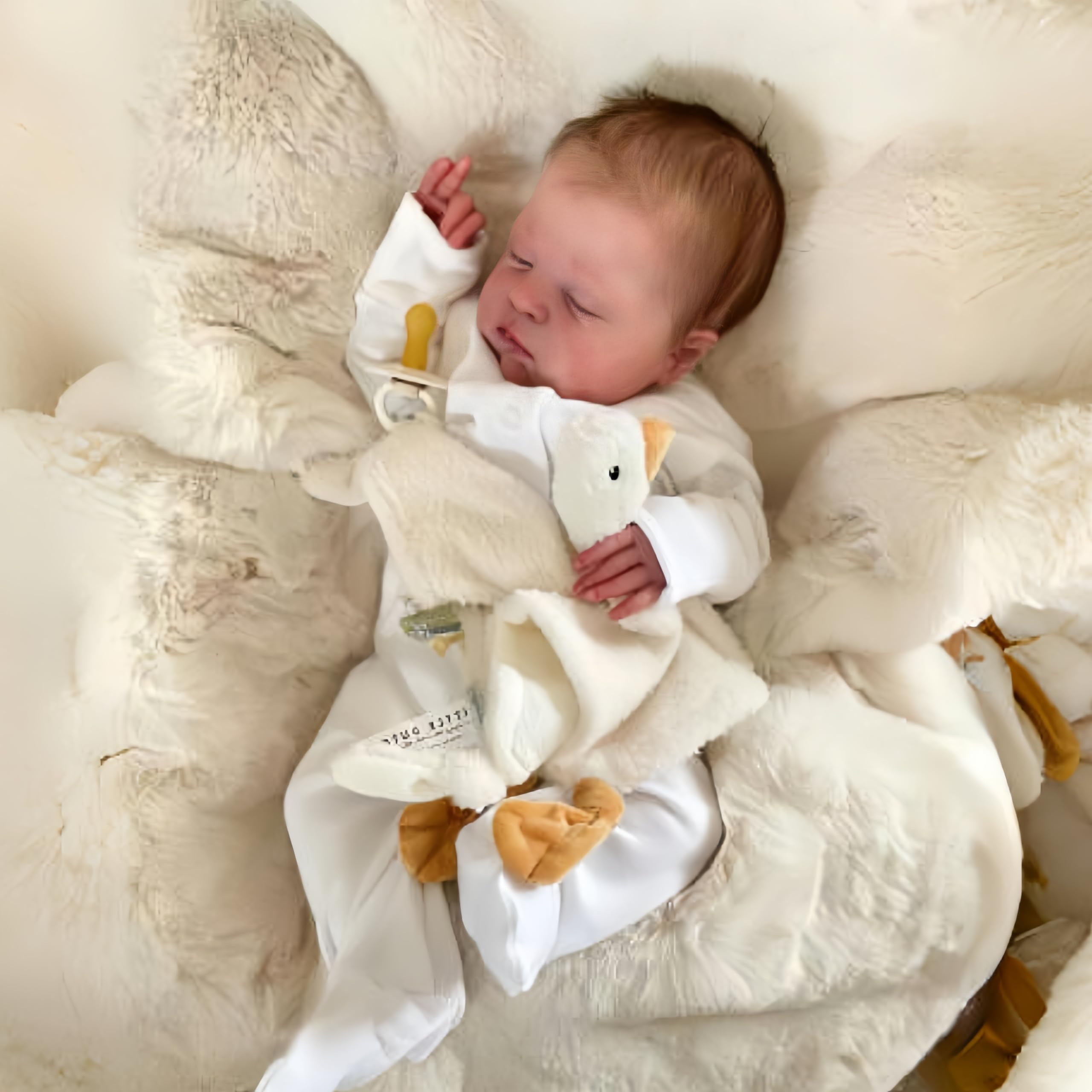 Bambole Reborn Maschio Originali Sembra un vero Bambino Ragazzo con gli occhi chiusi Silicone Bambole Che Sembrano Vere Bambola Realistico Fatto a Mano 50cm