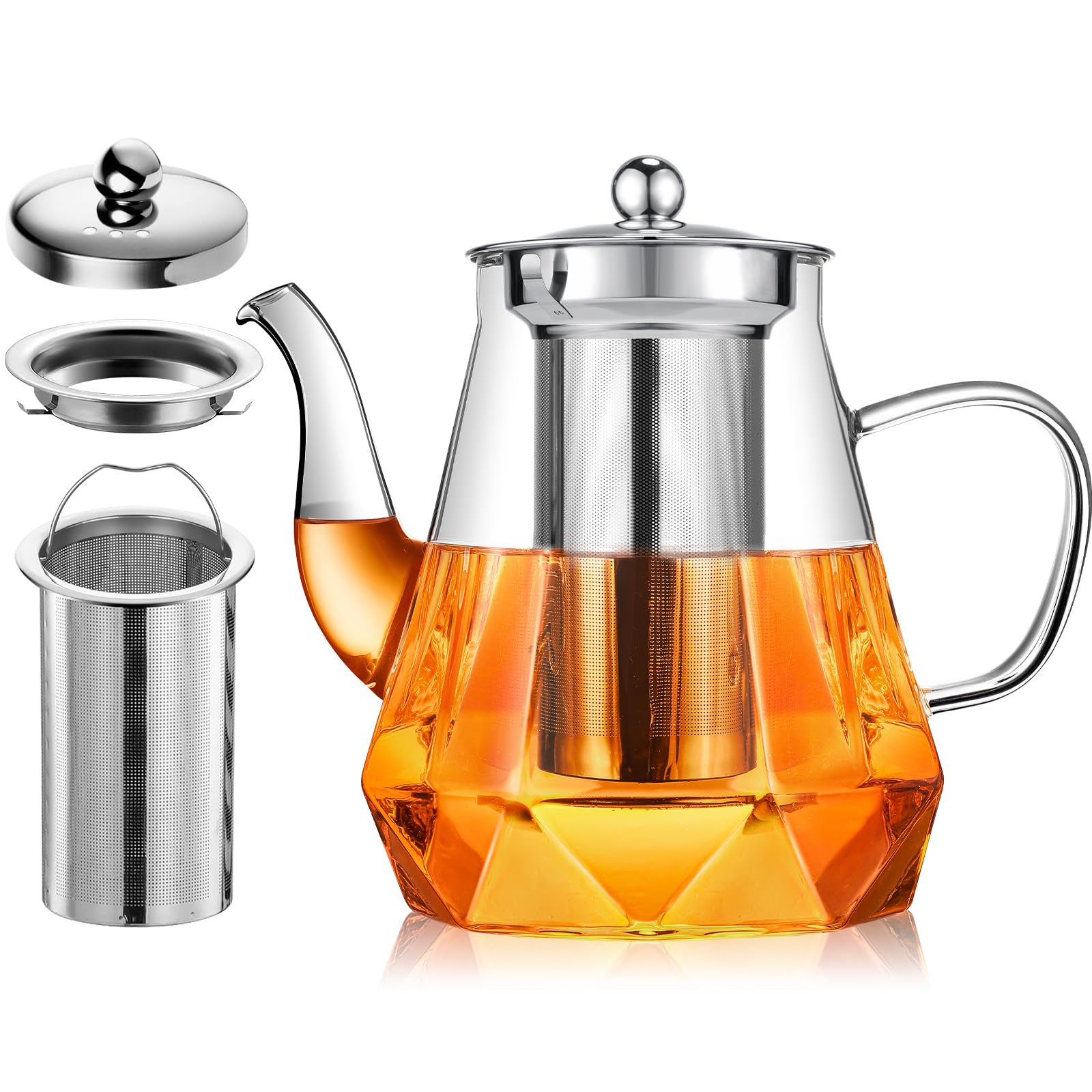 théière en verre avec infuseur