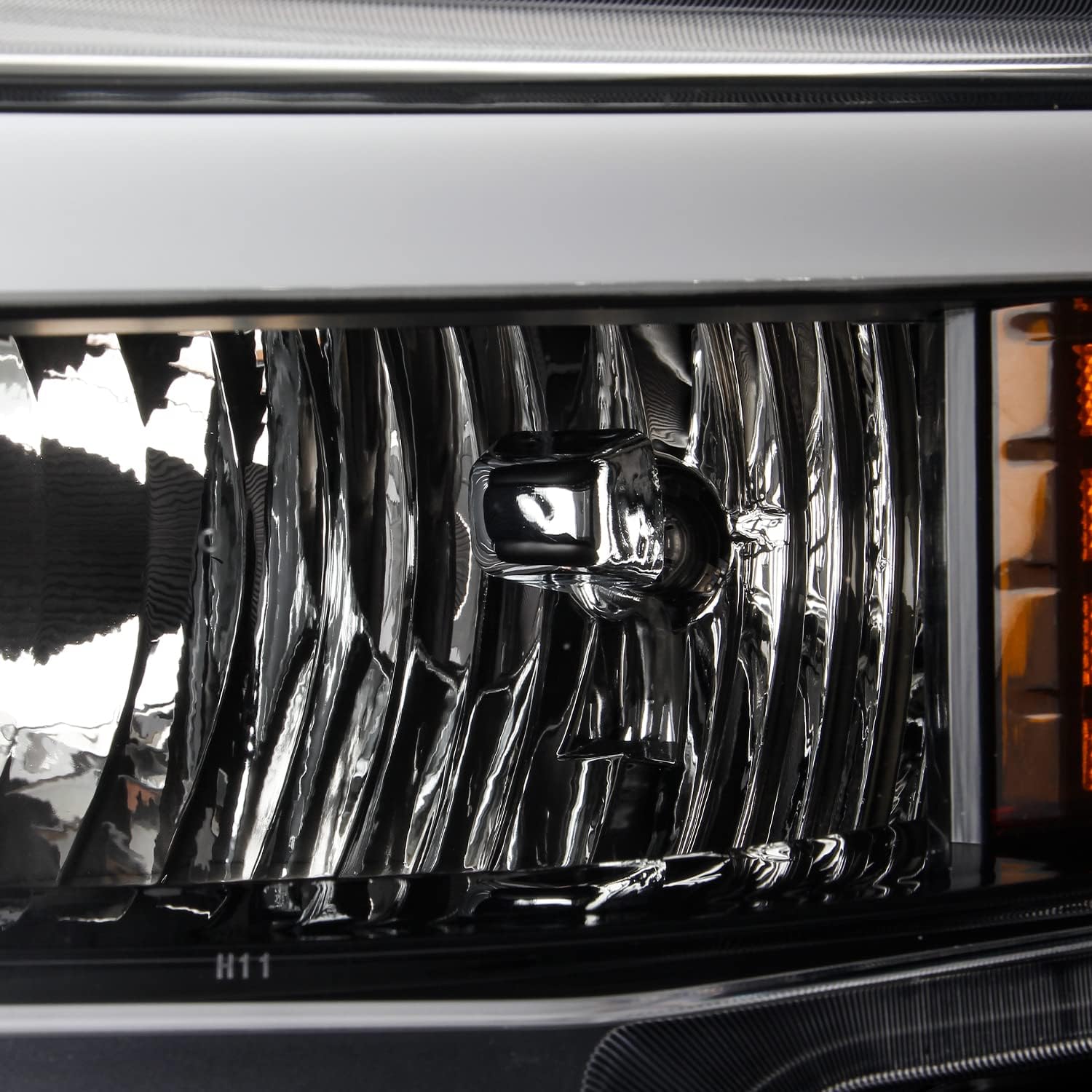 AKKON - Fit 2019 2020 2021 2022 Chevy Silverado 1500 Halogen w/LED DRL Turn Signal Switchback Headlight Black