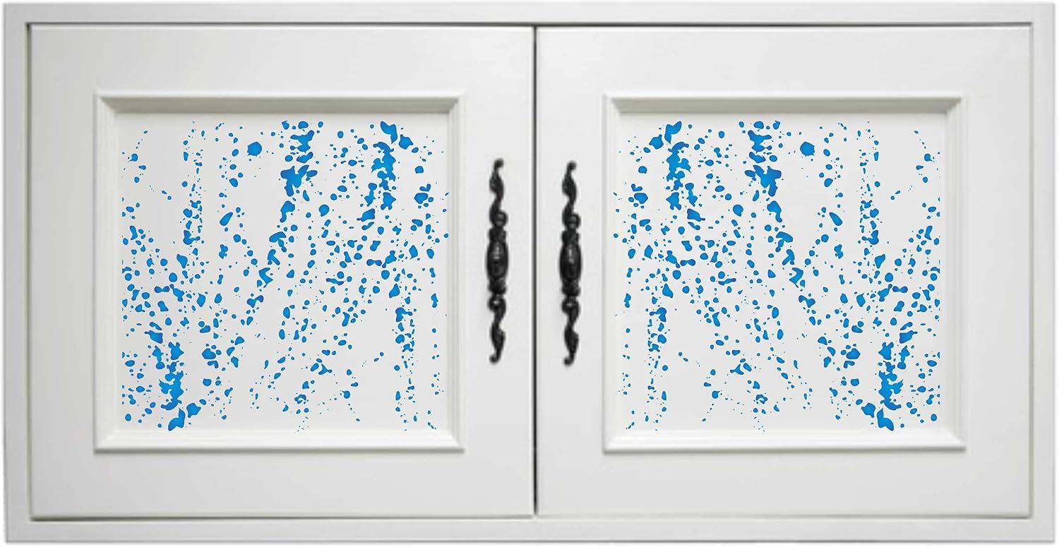 Blood Splatter Stencil, 8 x 10.5 inch - Spatter Splash Streaks Liquid Paint Ink Spot Blot