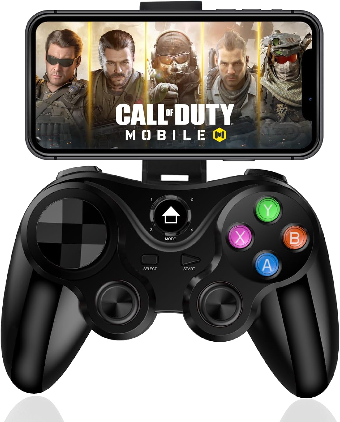 Wireless Controller for iPhone, Megadream MFi Bluetooth Mobile Game Gamepad Joystick for iOS/Android, iPhone 15 14 13/Mini/Pro Max/12/11, for Samsung Galaxy, Nokia, OPPO, Google, Direct Play-Blcak