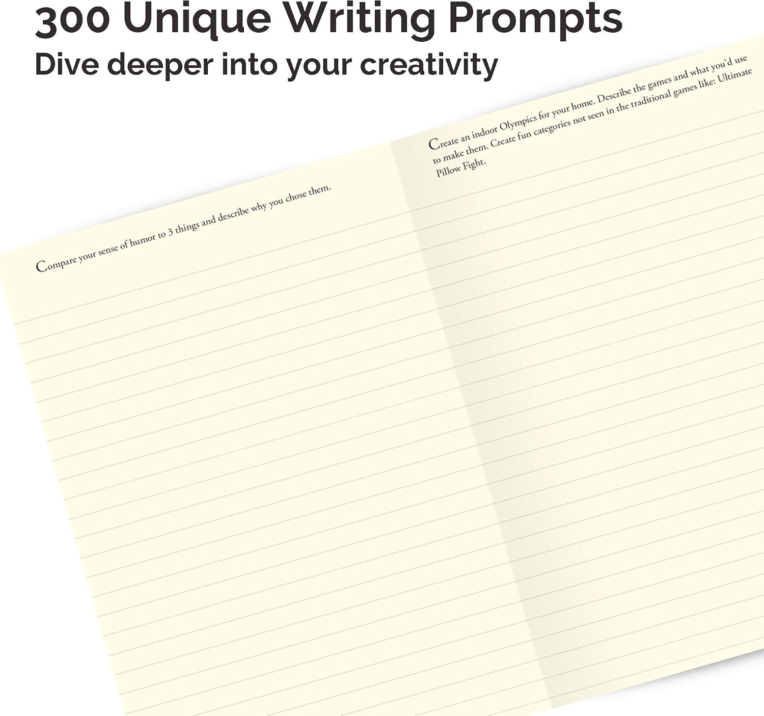Piccadilly 300 MORE Writing Prompts, Guided Journal, Creative Writing Notebook, 1-4 Prompts Per Page, 204 Pages (9781620094624)